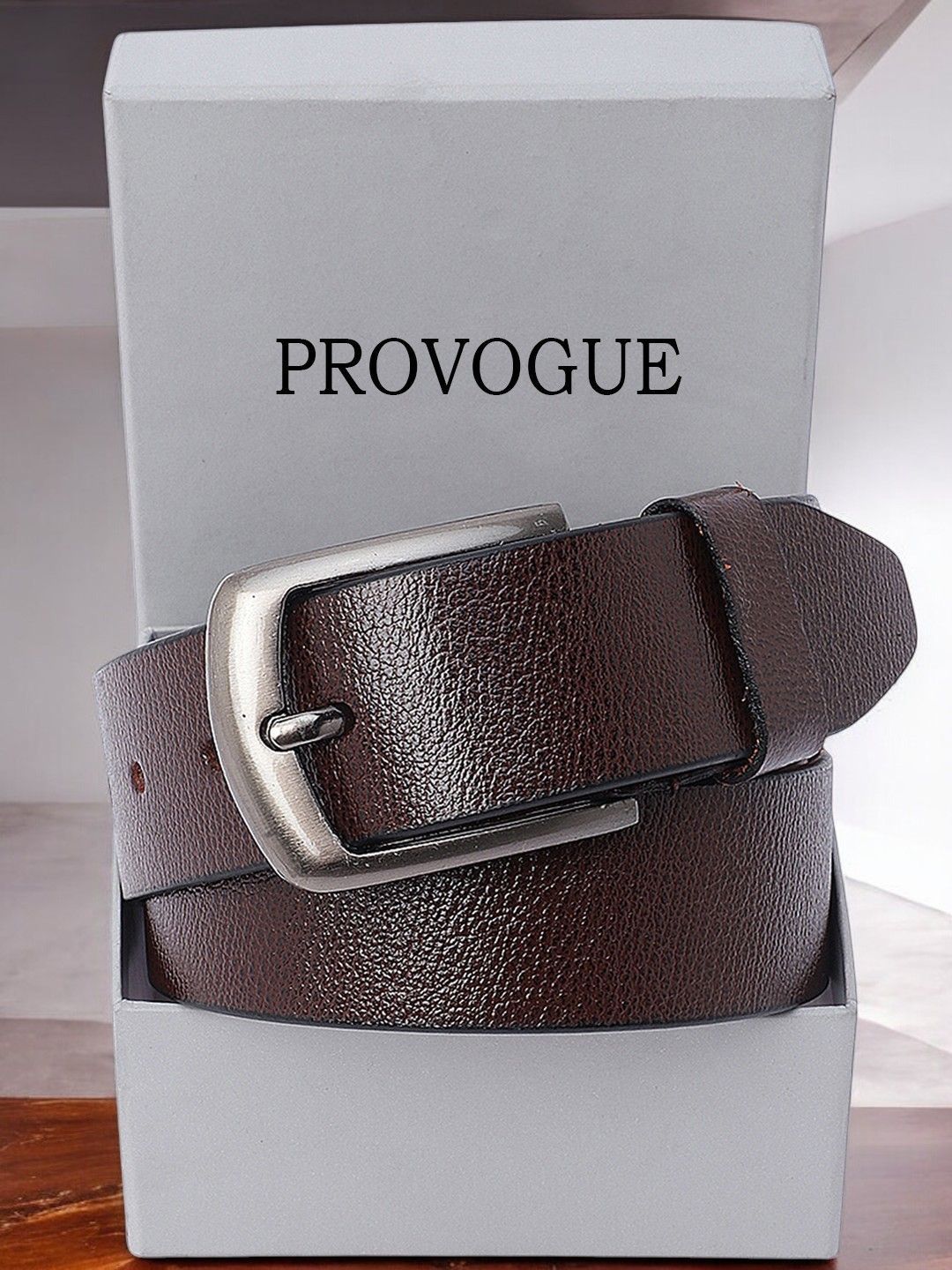 Provogue Men Textured Leather Formal Belt-image-16