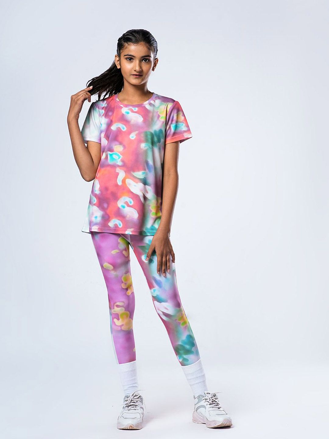 UMILDO Girls Printed T-shirt with Leggings-picture-31