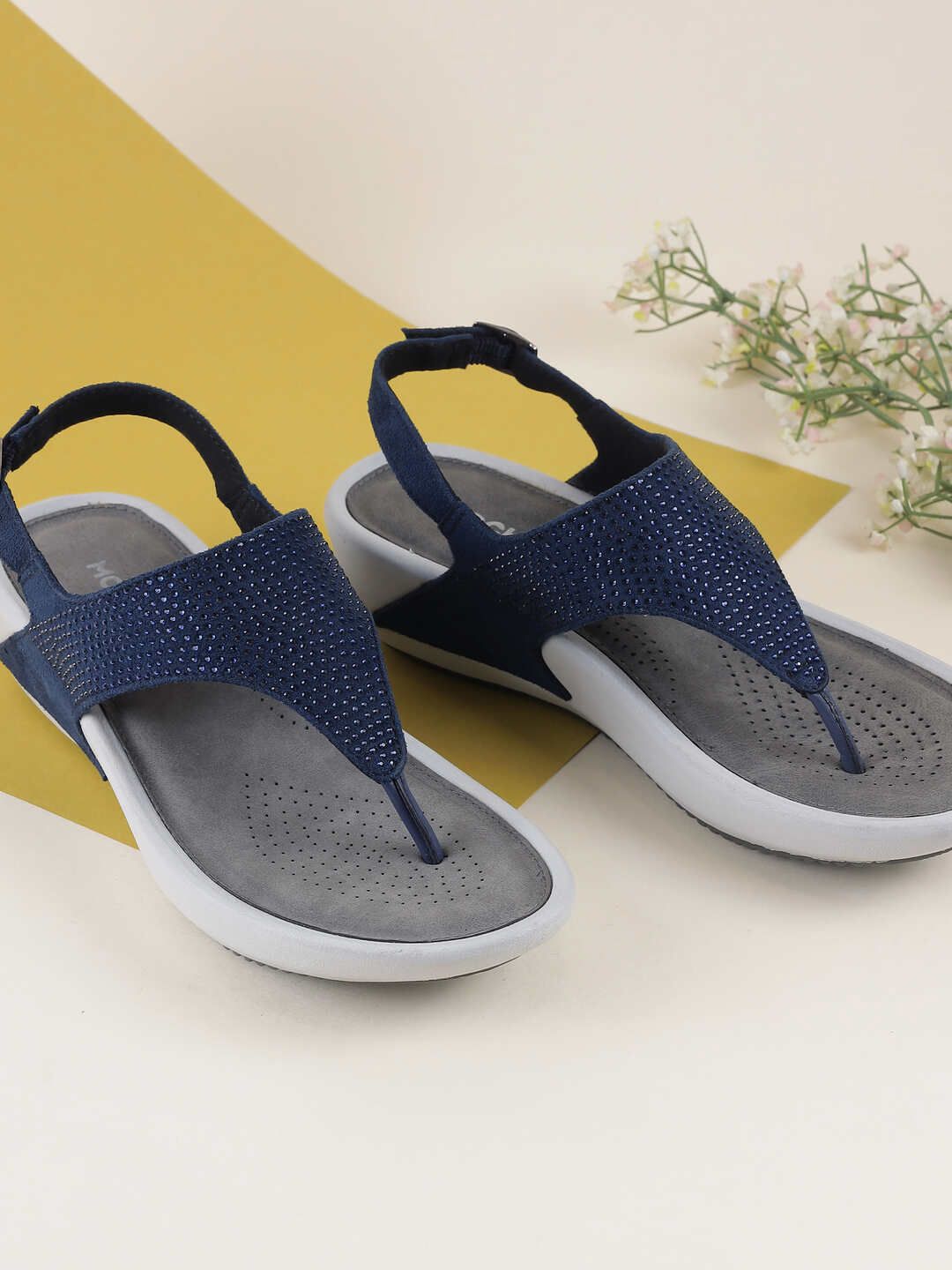 Mochi Women Embellished Open Toe Flats-picture-41