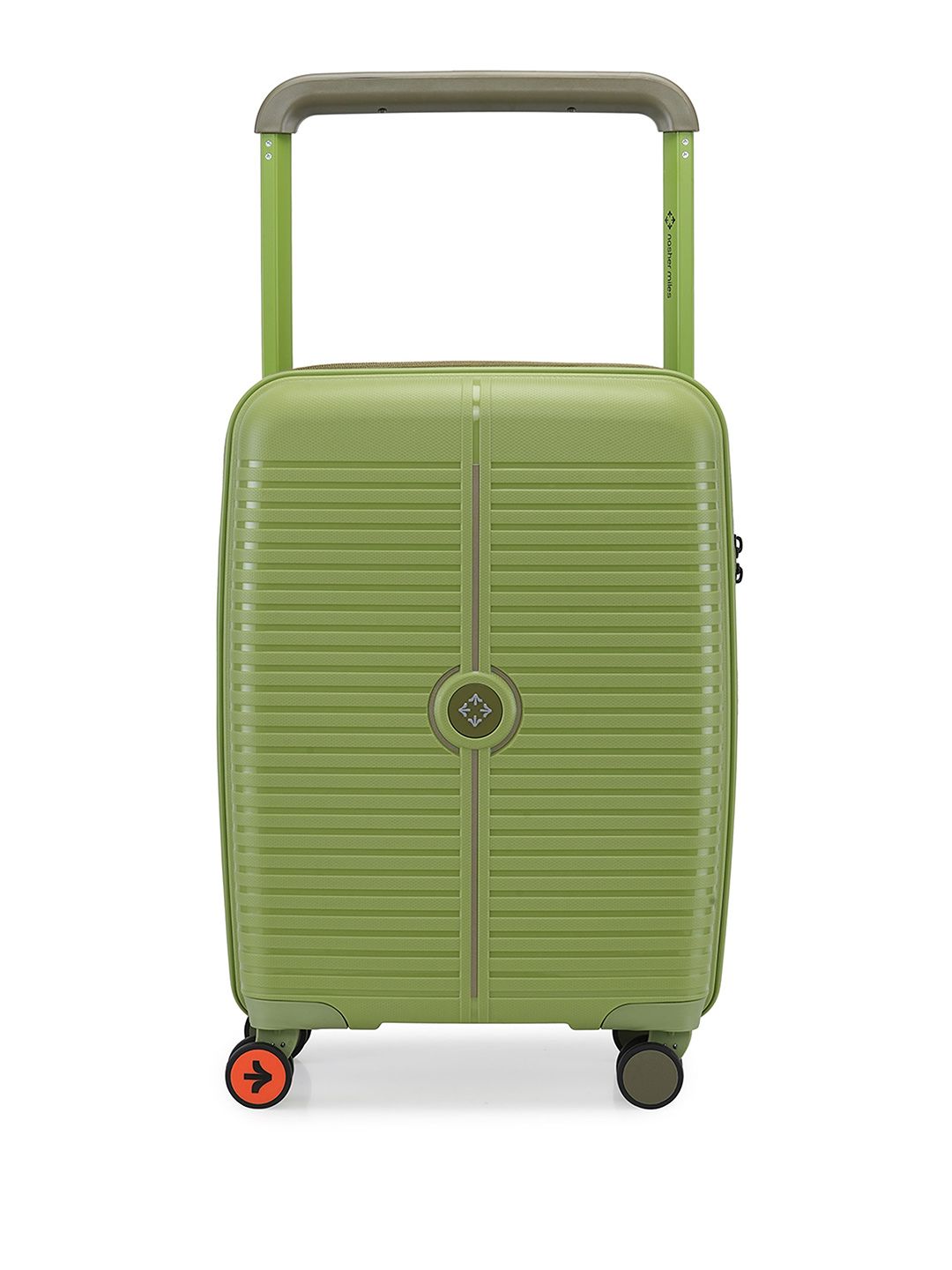 Nasher Miles Unisex Dubai Polypropylene Cabin Green & Brown Trolley Bag - 20 Inch (55 cm)-picture-28