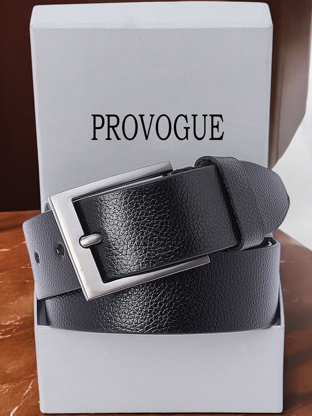 Provogue Men Textured Leather Formal Belt-picture-28