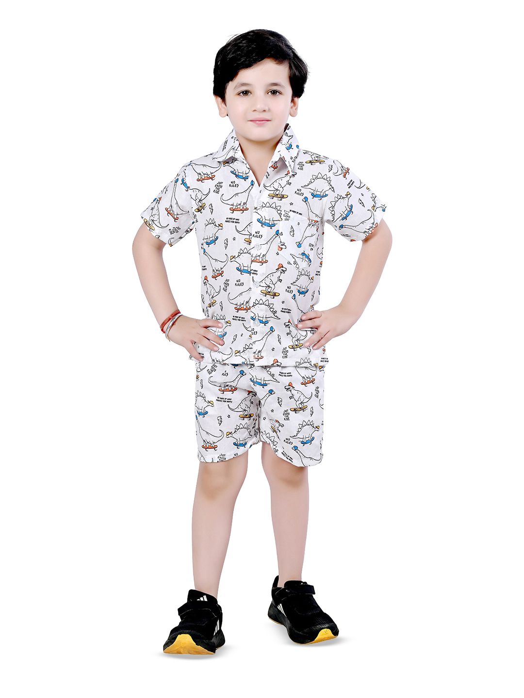 BAESD Boys Printed Shirt with Shorts-picture-34