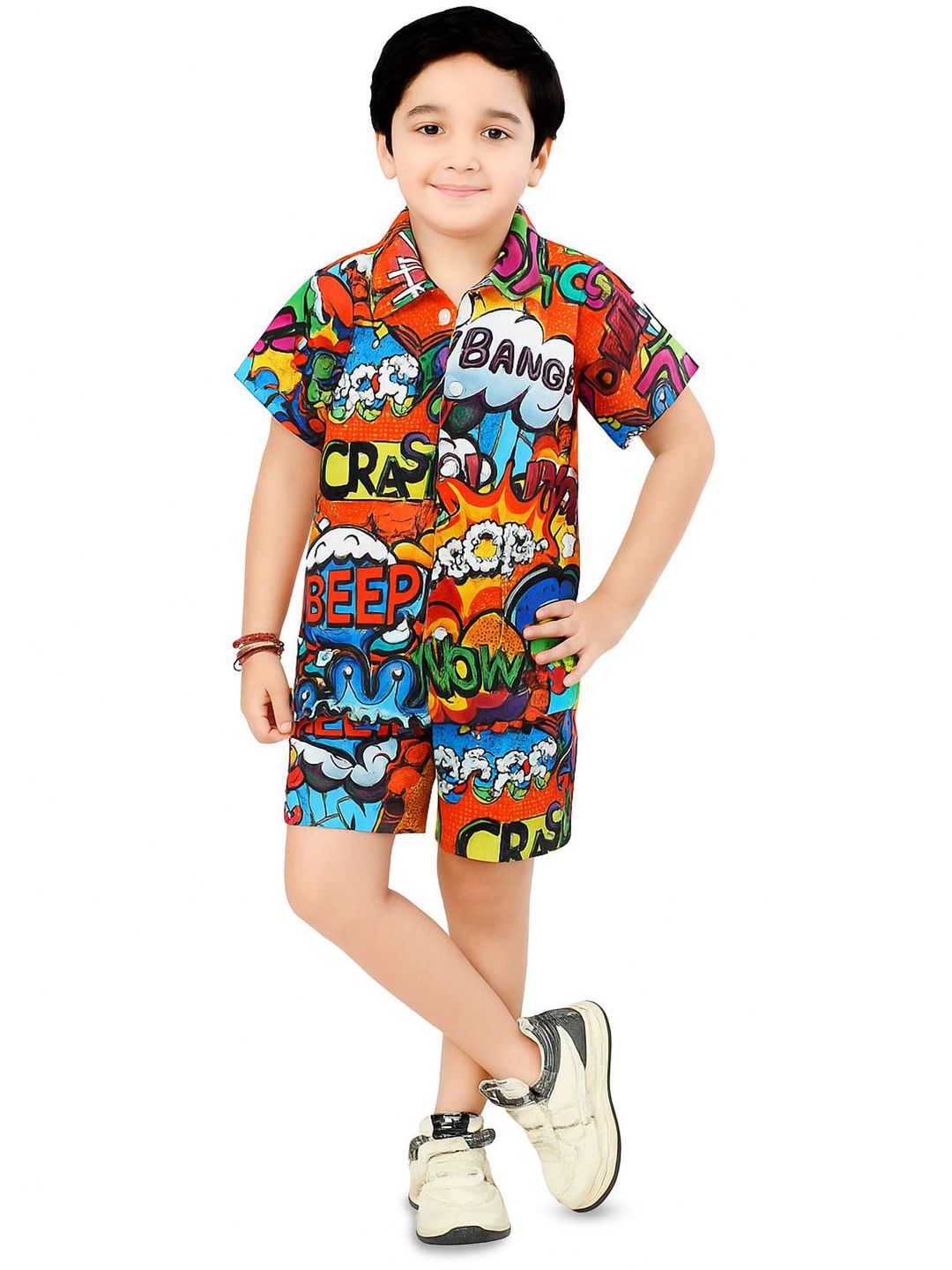BAESD Boys Printed Shirt with Shorts-picture-36