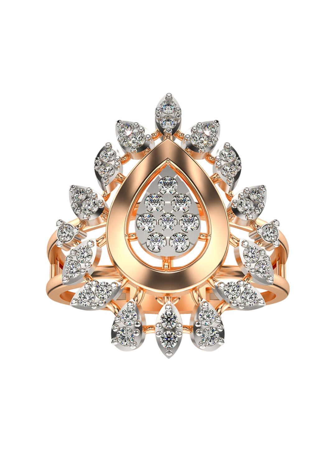 VALANOVA Women Rose Gold Ring Diamond-picture-39