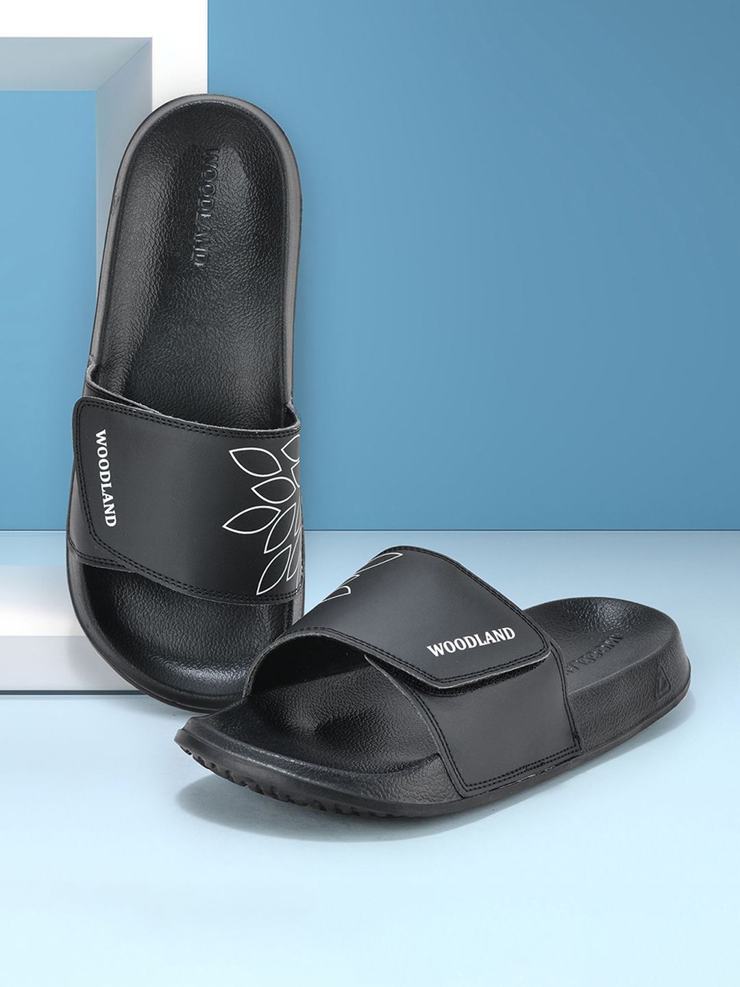 Woodland Men Printed EVA Sliders Flip Flops-image-15