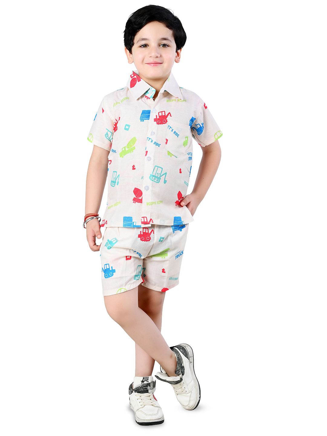 BAESD Boys Printed Shirt with Shorts-picture-33