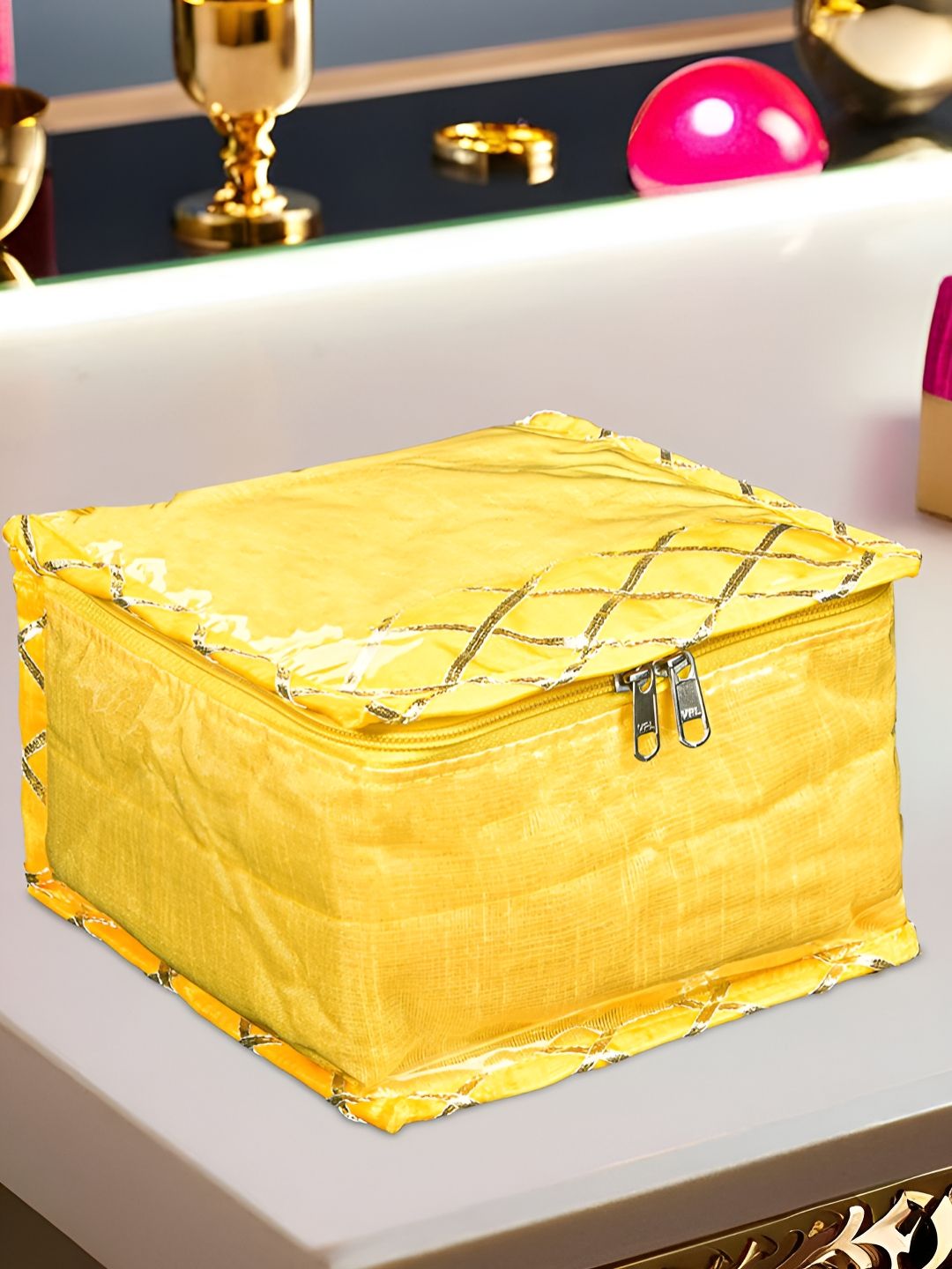 Aura Yellow Set of 1 Regular Jewellery Organiser Organisers-picture-20