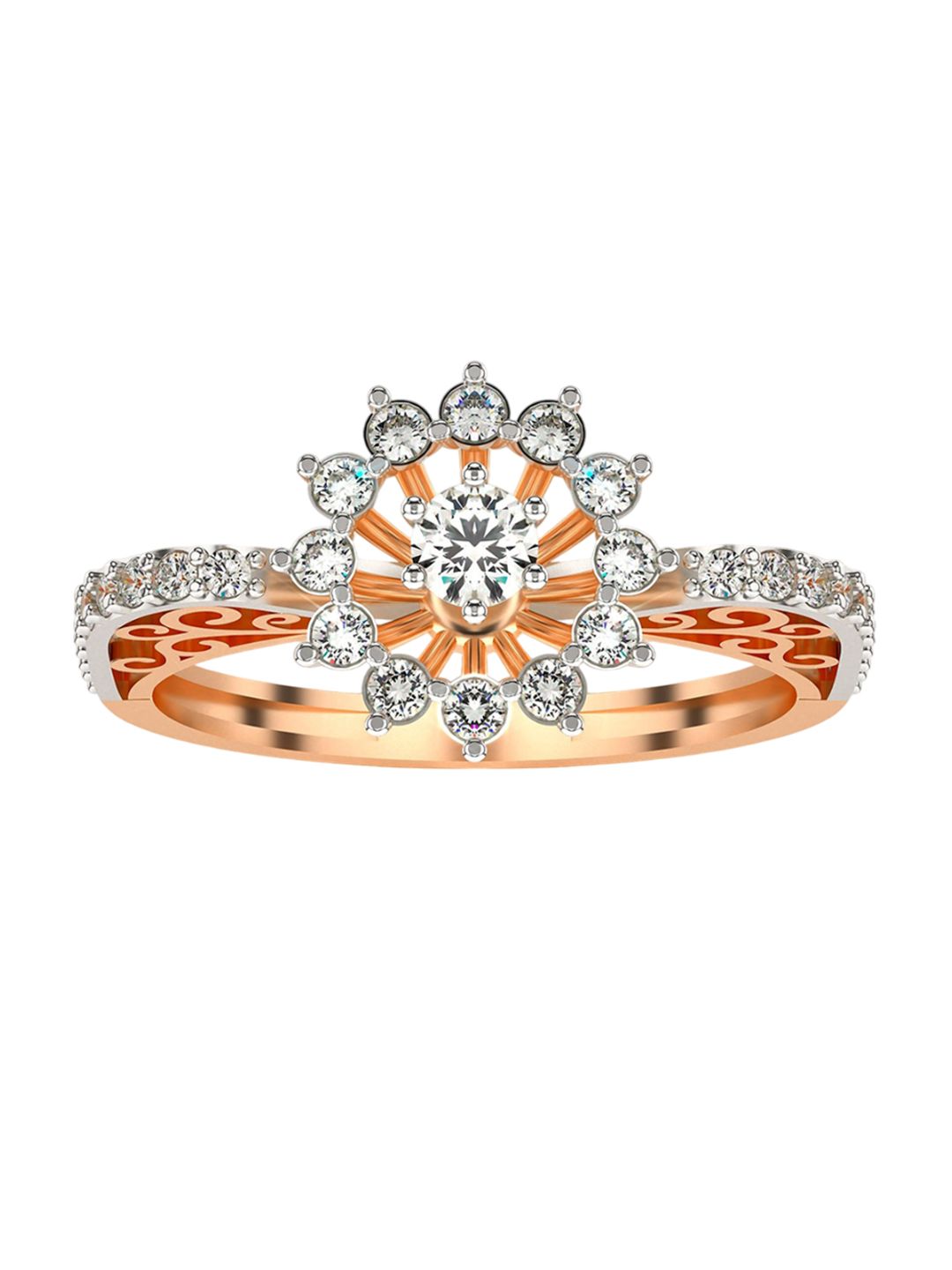 VALANOVA Women Rose Gold Ring Diamond-picture-31