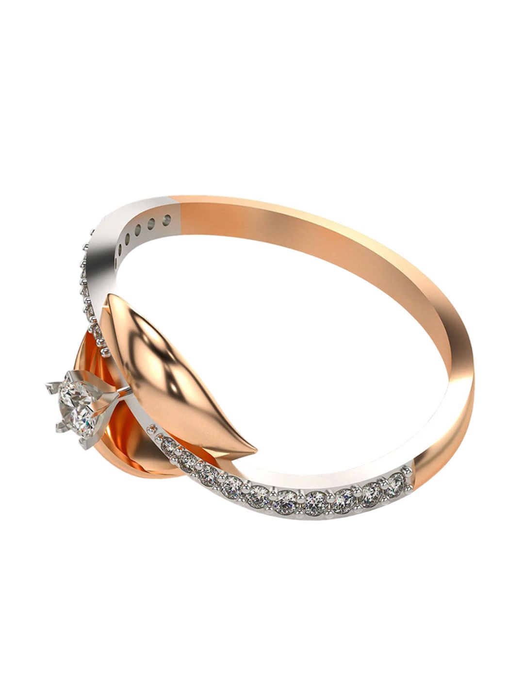 VALANOVA Women Rose Gold Ring Diamond-picture-33