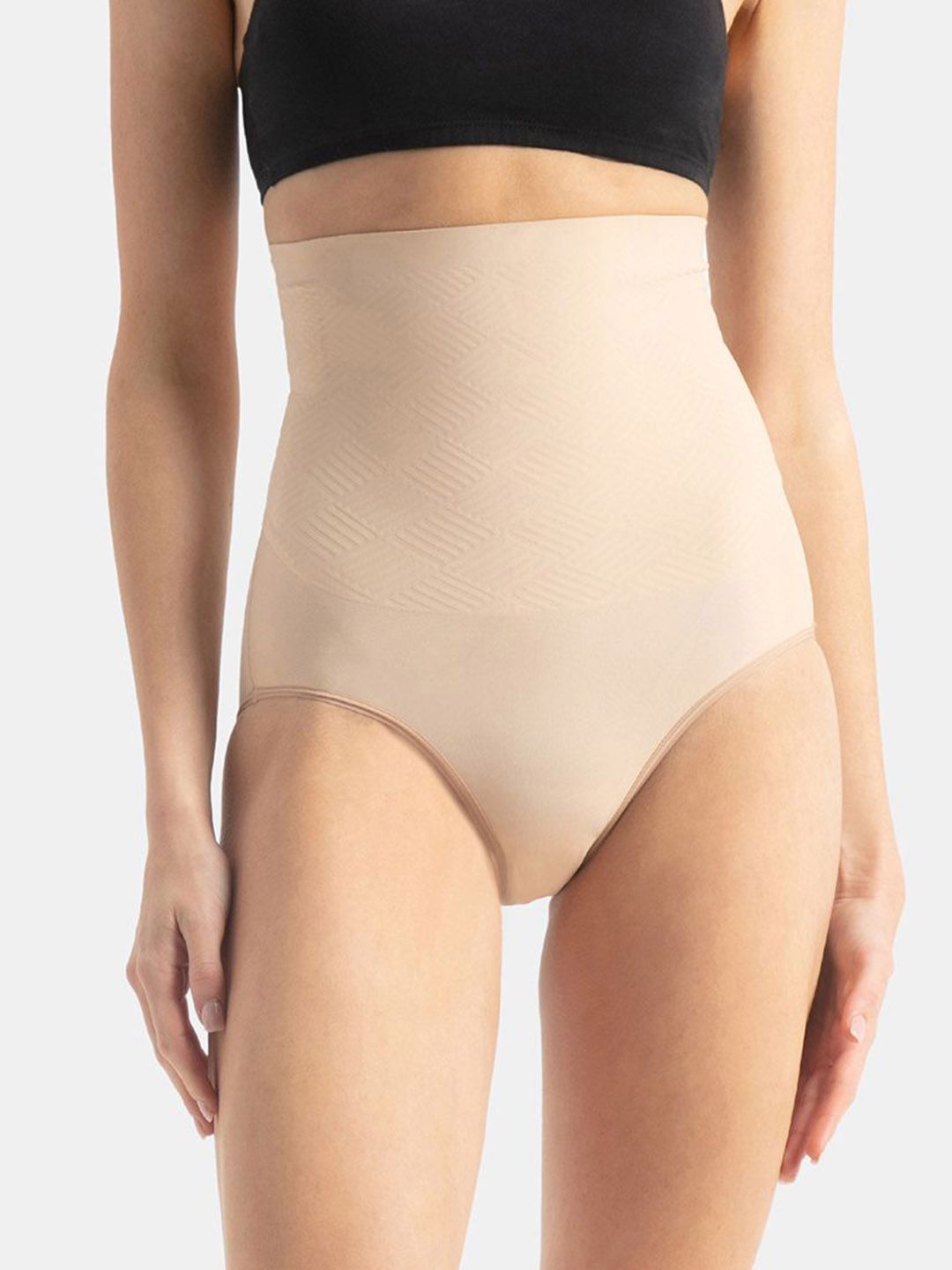 Jockey High Waist Microfiber Nylon Shorts Shapewear with Natural StayFresh Treatment - SH12-picture-16