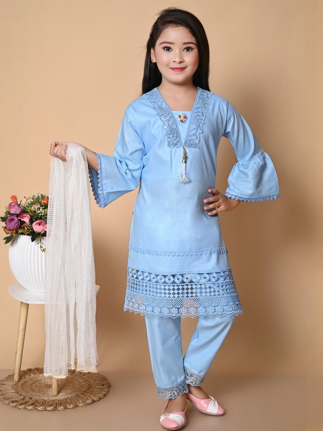 IFA DRESSES Girls Blue Clothing Set-picture-58