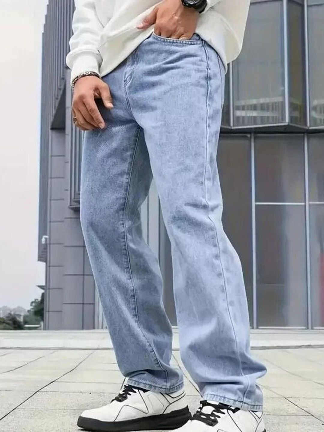 MAAHIT Men Mid-Rise Light Fade Stretchable Jeans-picture-33