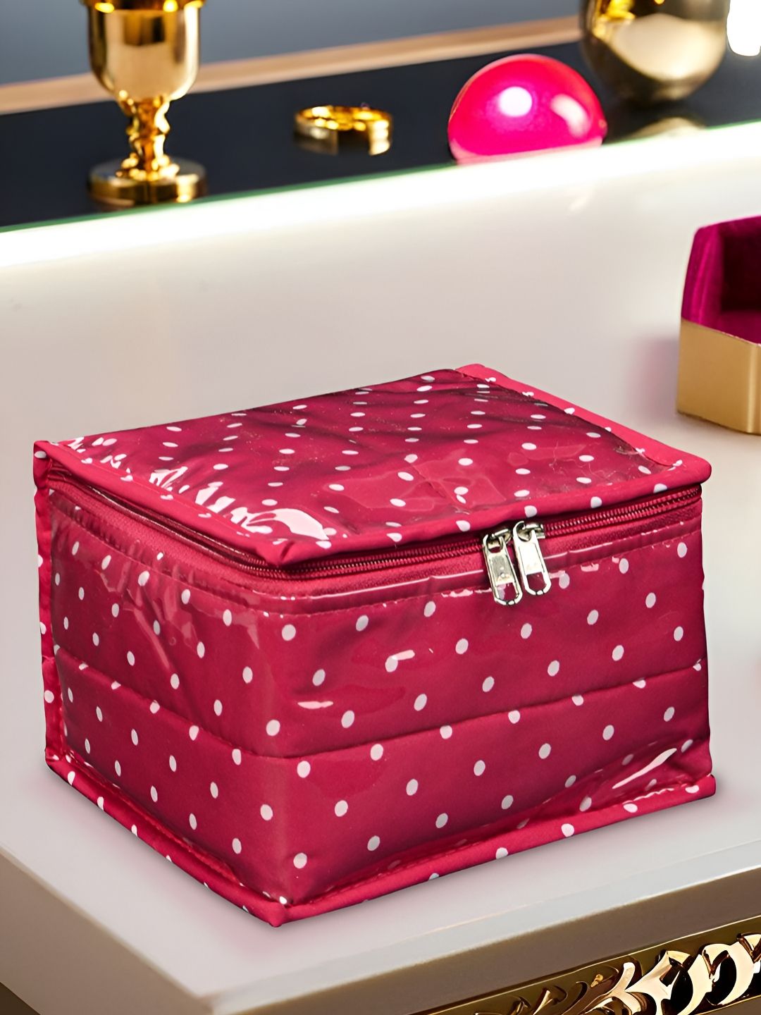 Aura Pink Set of 1 Regular Jewellery Organiser Organisers-picture-17