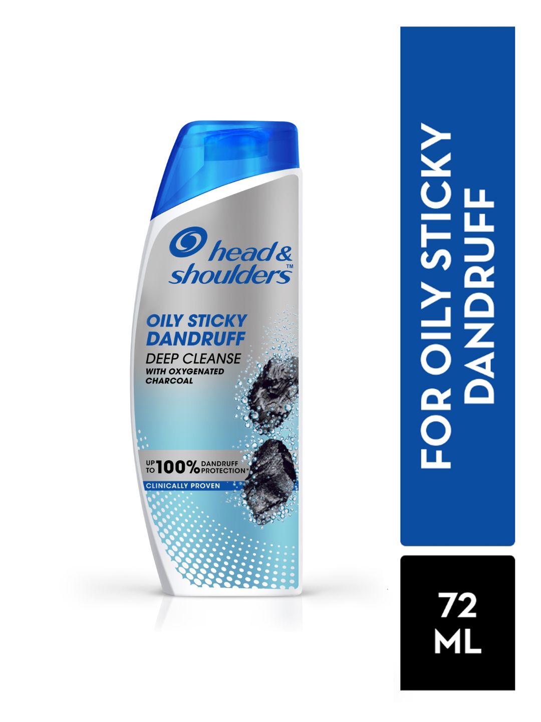 Deep Cleanse Oily Scalp Dandruff Shampoo with Oxygenated Charcoal - 72ml deal from myntra