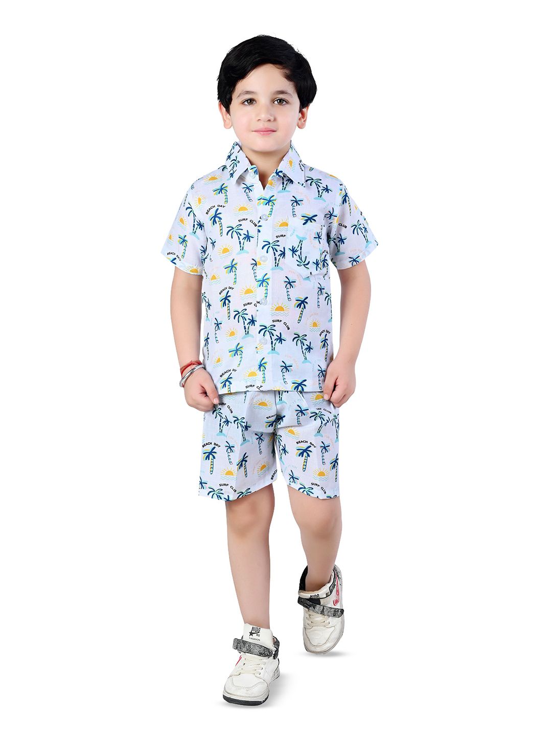 BAESD Boys Printed Shirt with Shorts-picture-38