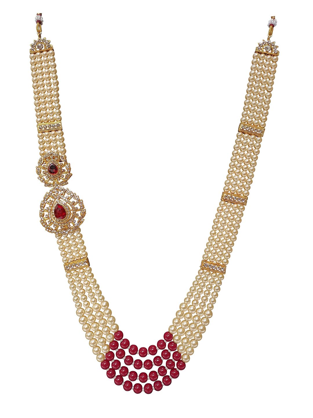 Radhe Creation Men Brass Gold-Plated Necklace-image-8