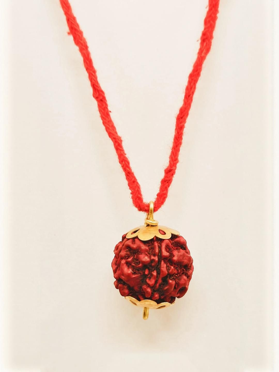 Divine souvenirs Unisex Brown Natural Rudraksha Spiritual Pendant-picture-25