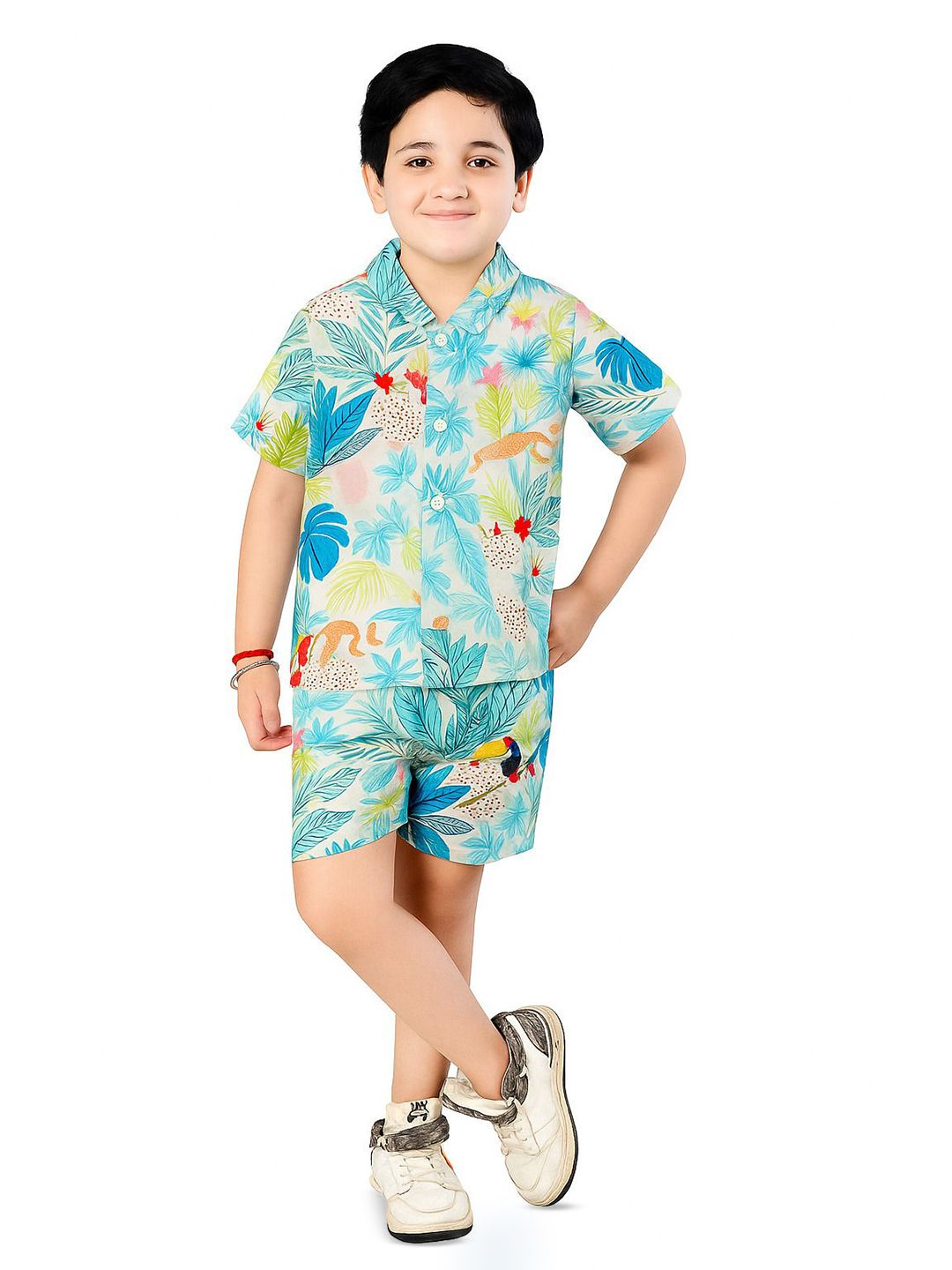 BAESD Boys Printed Shirt with Shorts-picture-10
