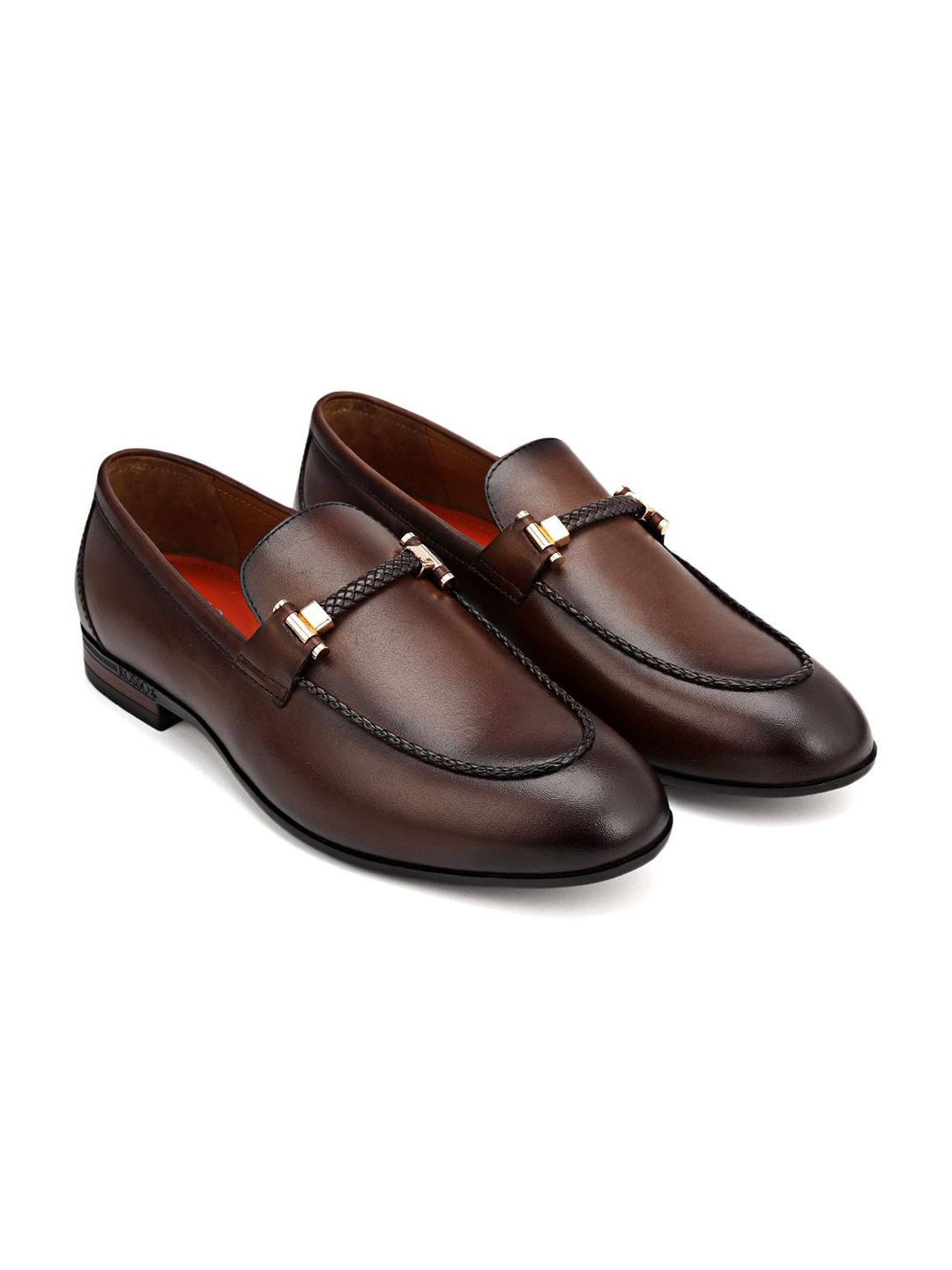 ROSSO BRUNELLO Men Leather Formal Loafers-picture-11