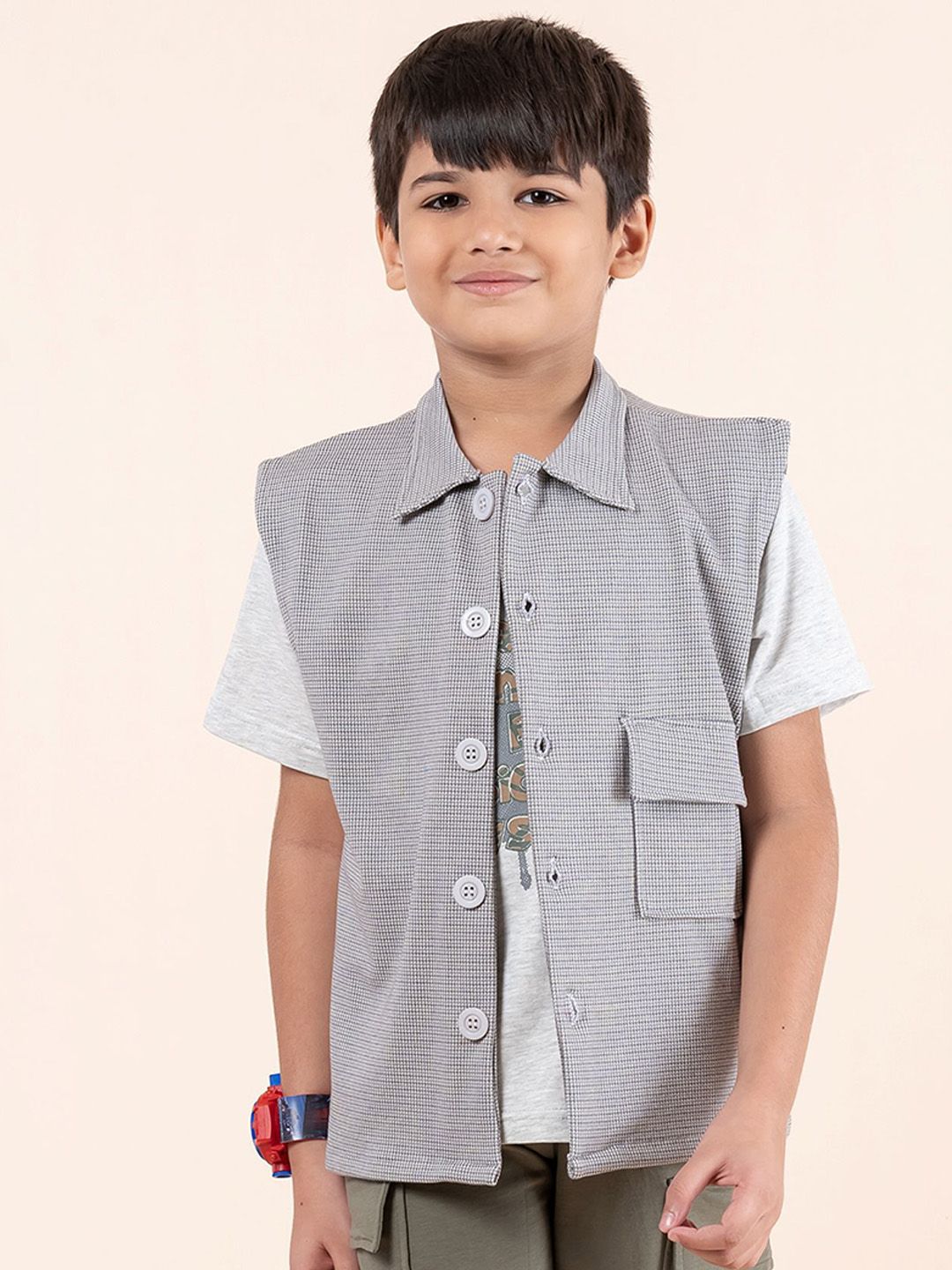 Taatoom Boys without Longline Tailored Jacket with Patchwork-picture-11