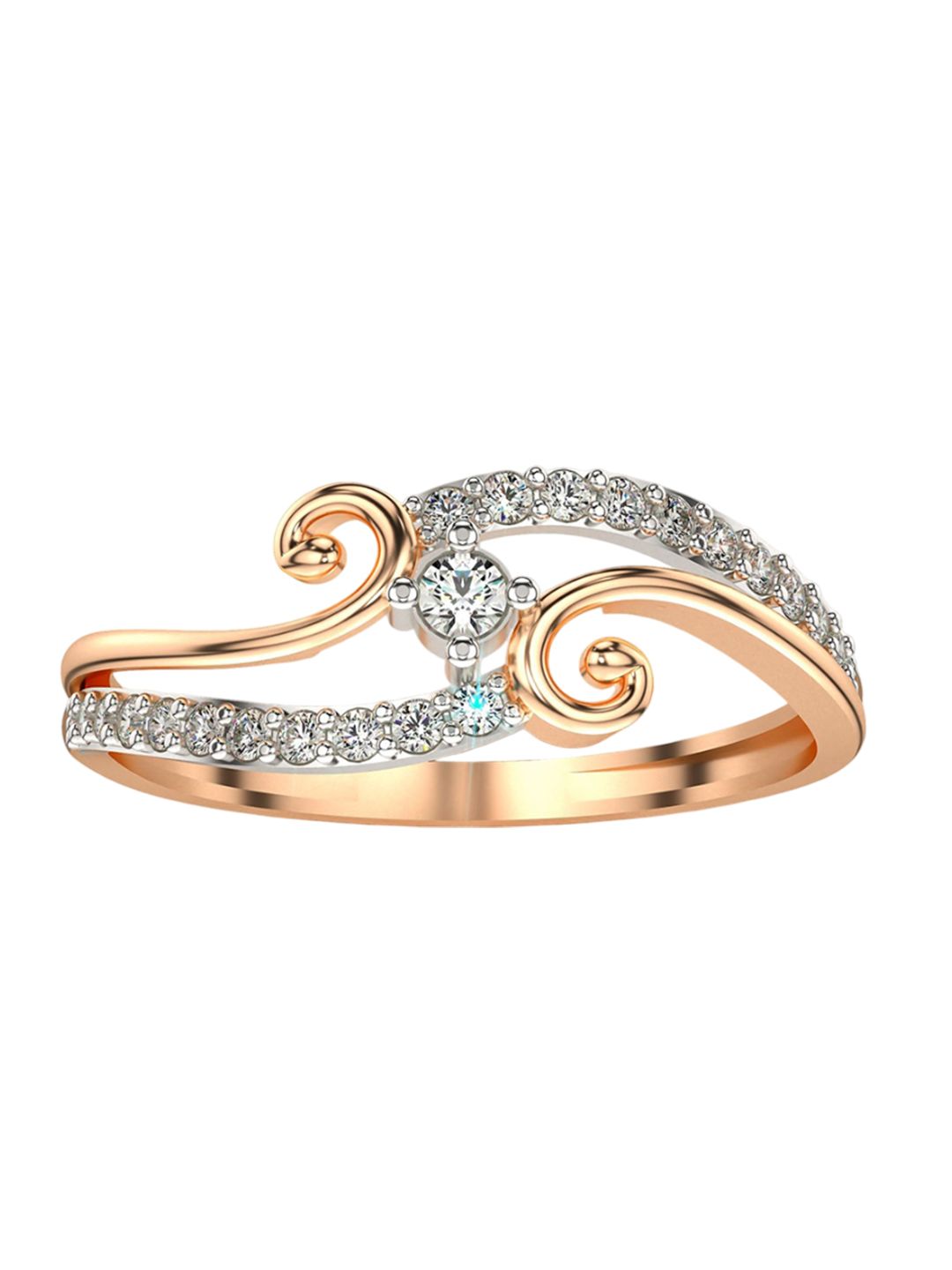 VALANOVA Women Rose Gold Ring Diamond-picture-40
