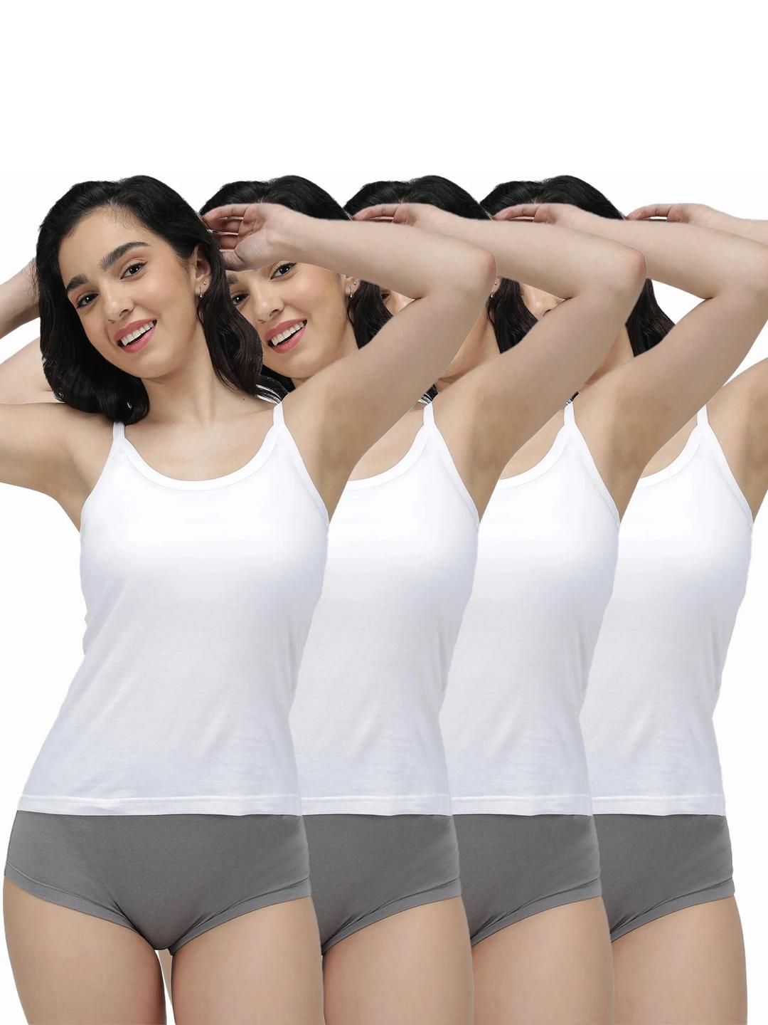 AMUL COMFY Non Padded Cotton Camisoles-image-38