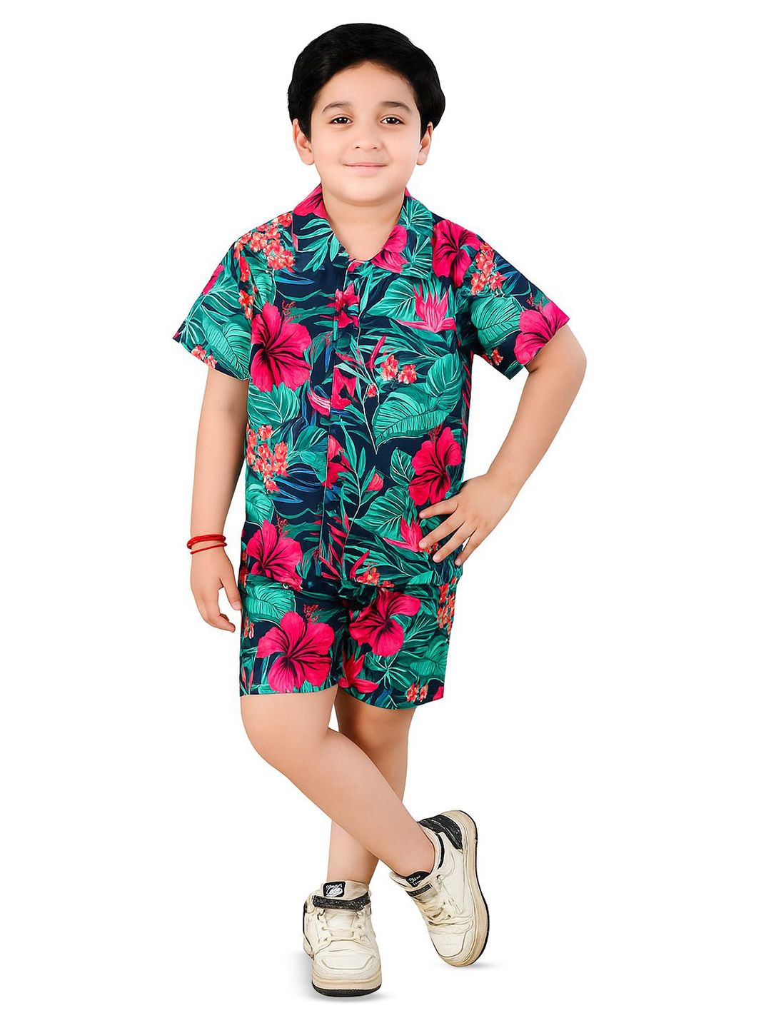 BAESD Boys Printed Shirt with Shorts-picture-39