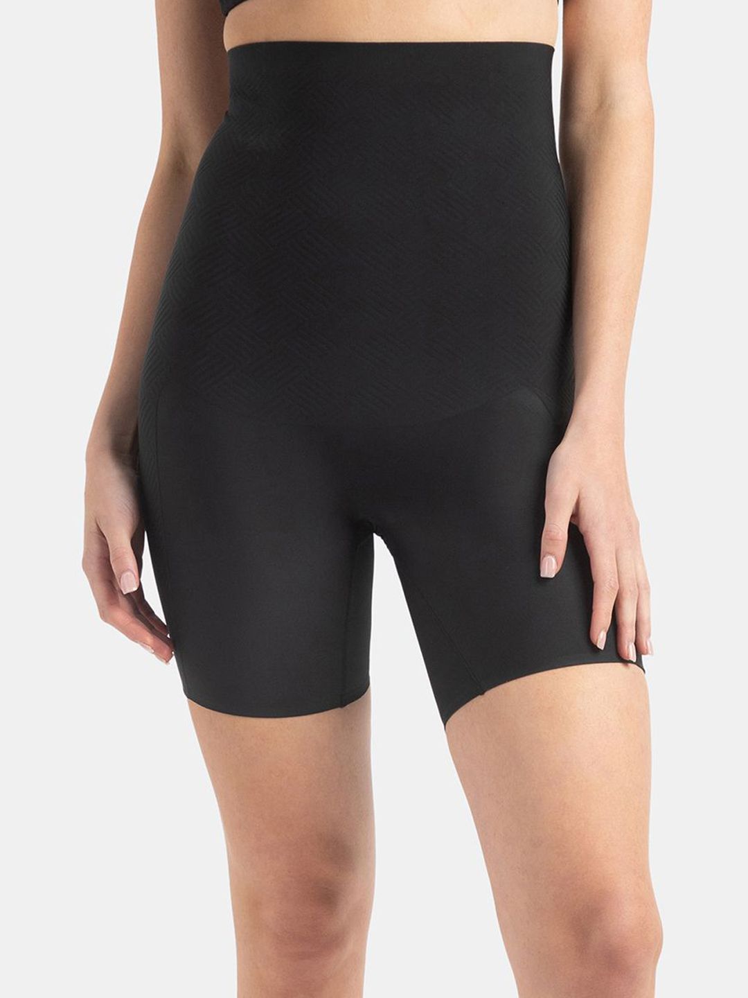 Jockey High Waist Microfiber Nylon Shorts Shapewear with Natural StayFresh Treatment - SH12-image-31