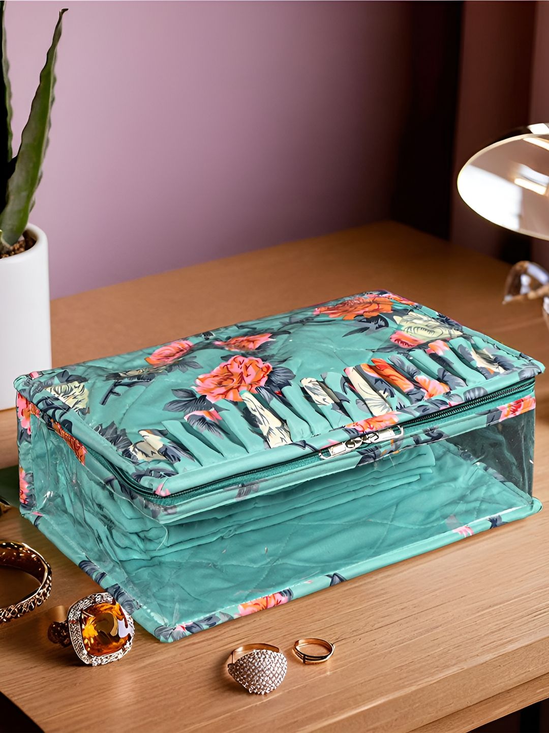 Aura Green Set of 1 Regular Jewellery Organiser Organisers-picture-18