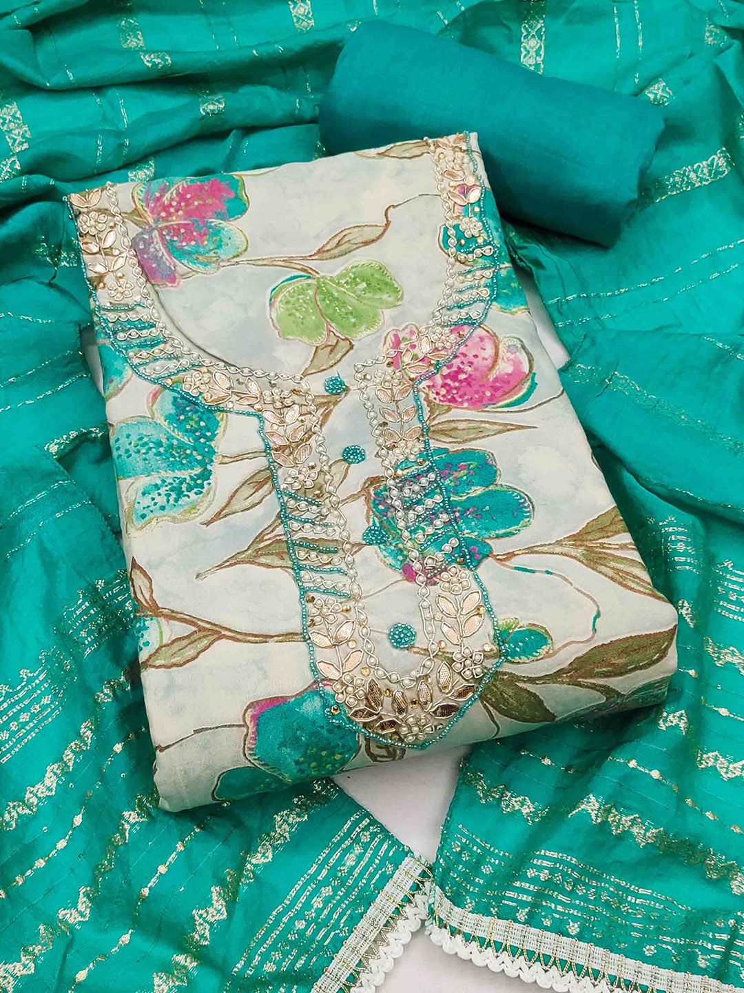 KALINI Printed Unstitched Dress Material-picture-16