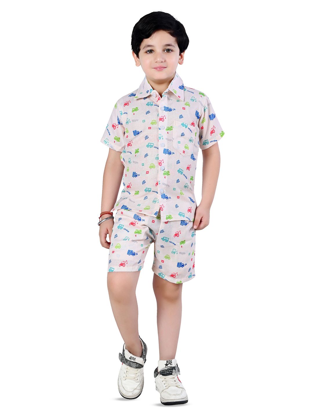 Arshia Fashions Boys Printed Shirt with Shorts-picture-34