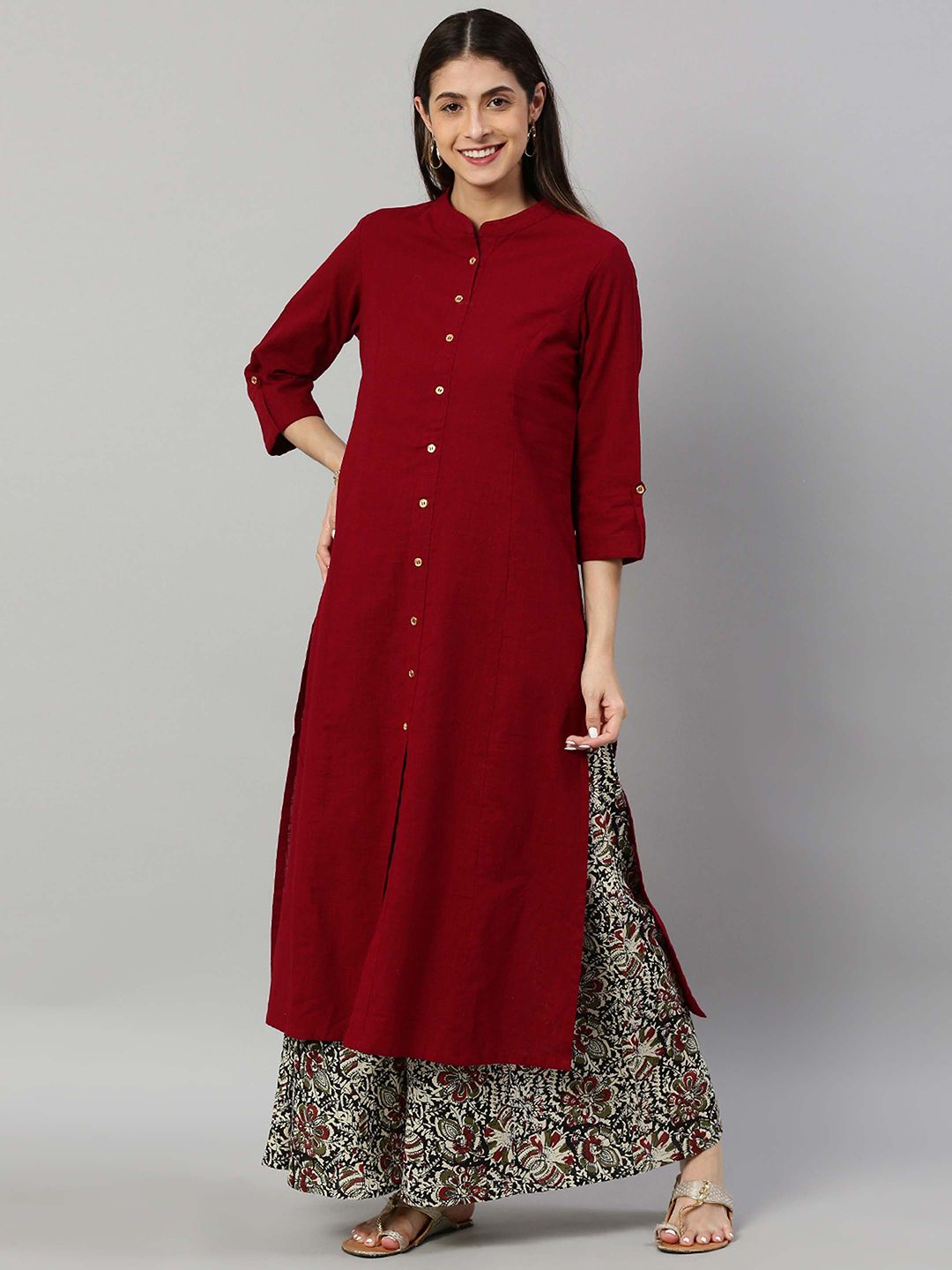 IKRASS Women Solid Kurta with Palazzo