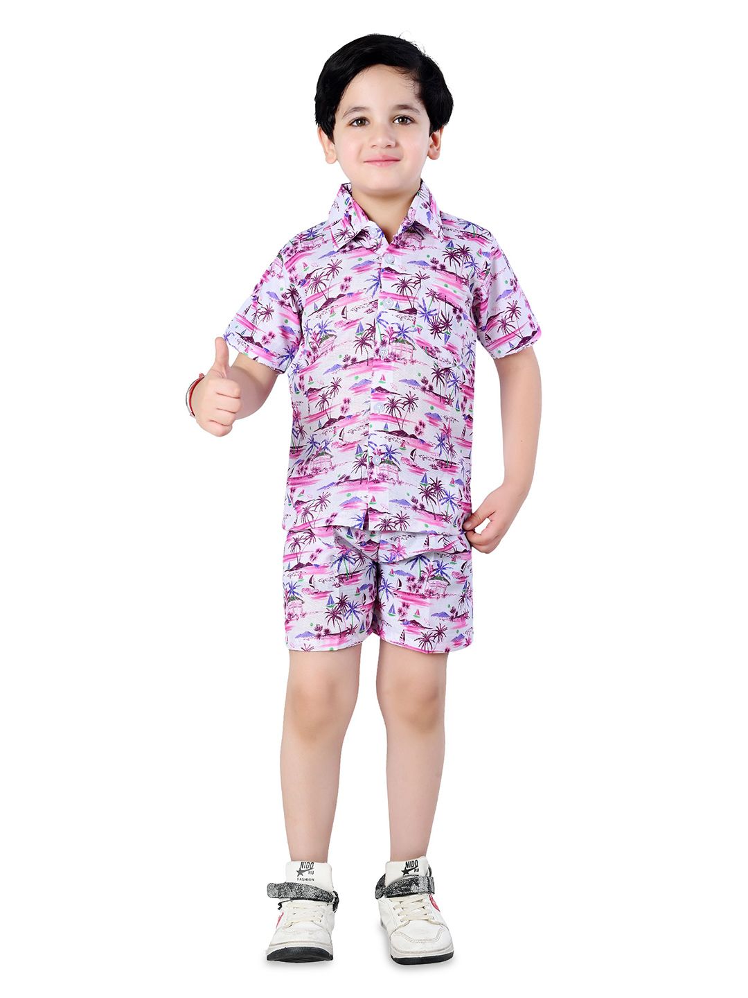 BAESD Boys Printed Shirt with Shorts-picture-29