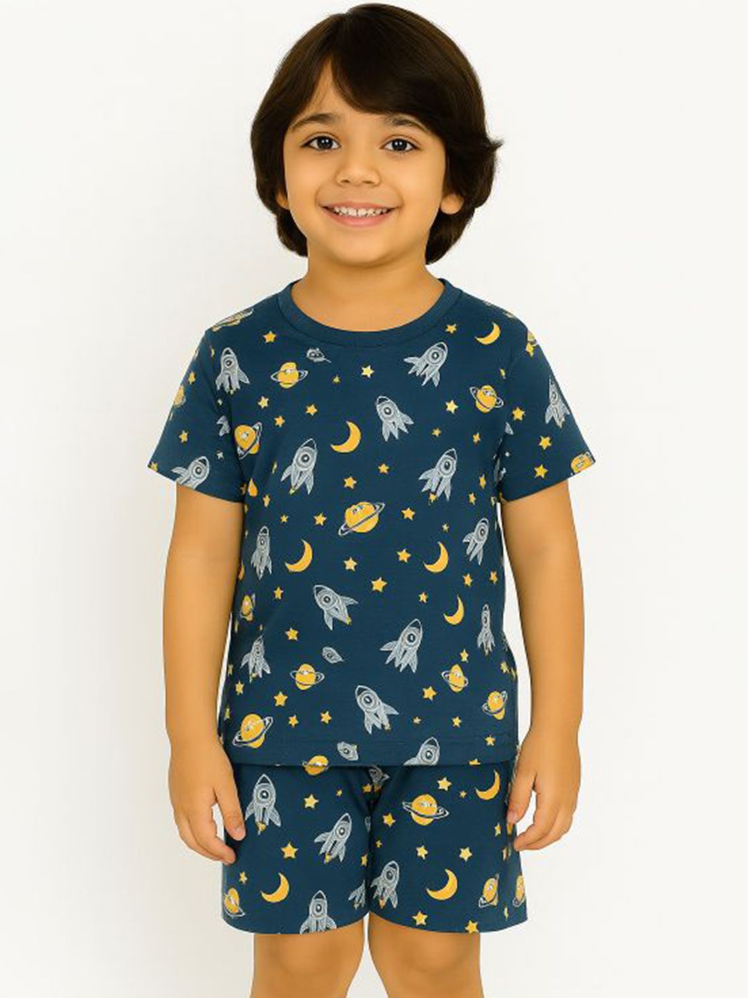 BAESD Boys Printed Pure Cotton T-Shirt & Shorts Clothing Set-picture-10