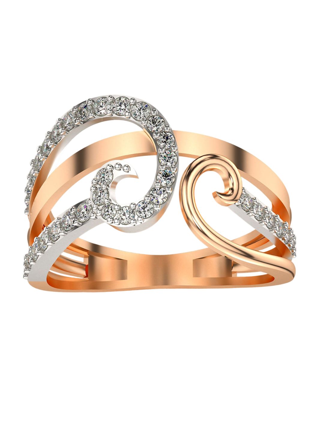 VALANOVA Women Rose Gold Ring Diamond-picture-37