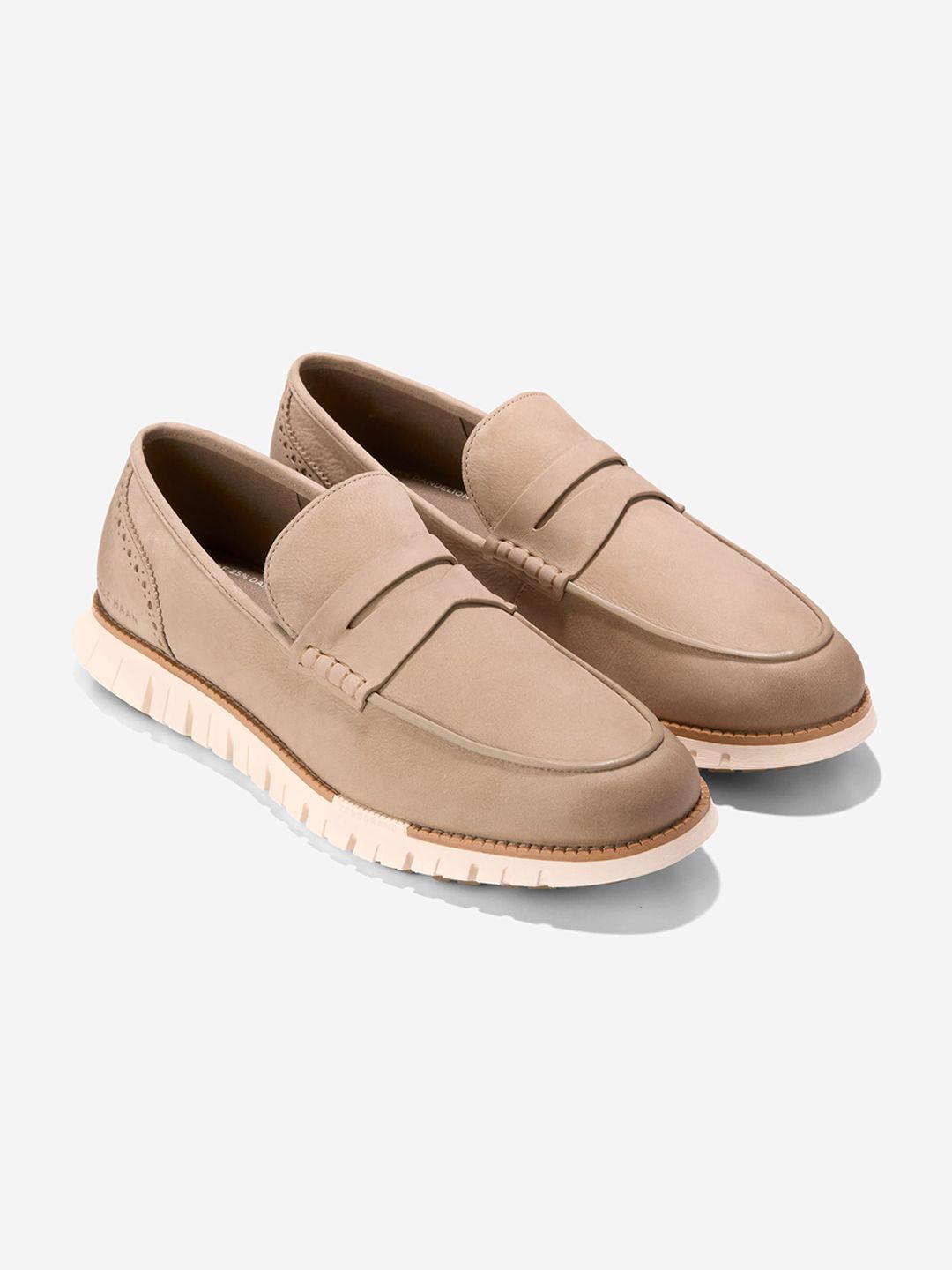 Cole Haan Men ZEROGRAND REMASTERED PENNY Beige Loafers-picture-17