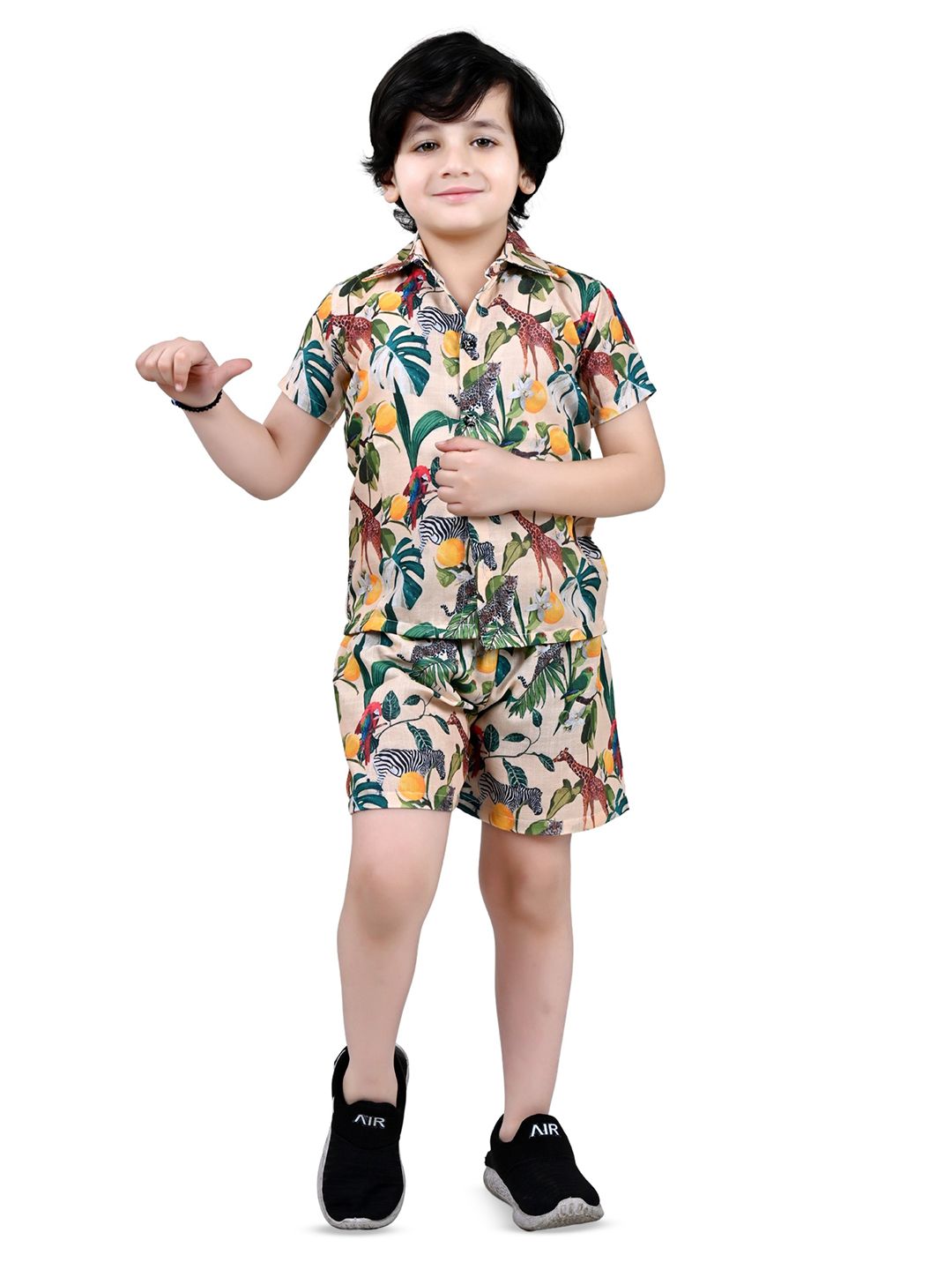 BAESD Boys Printed Shirt with Shorts-picture-37