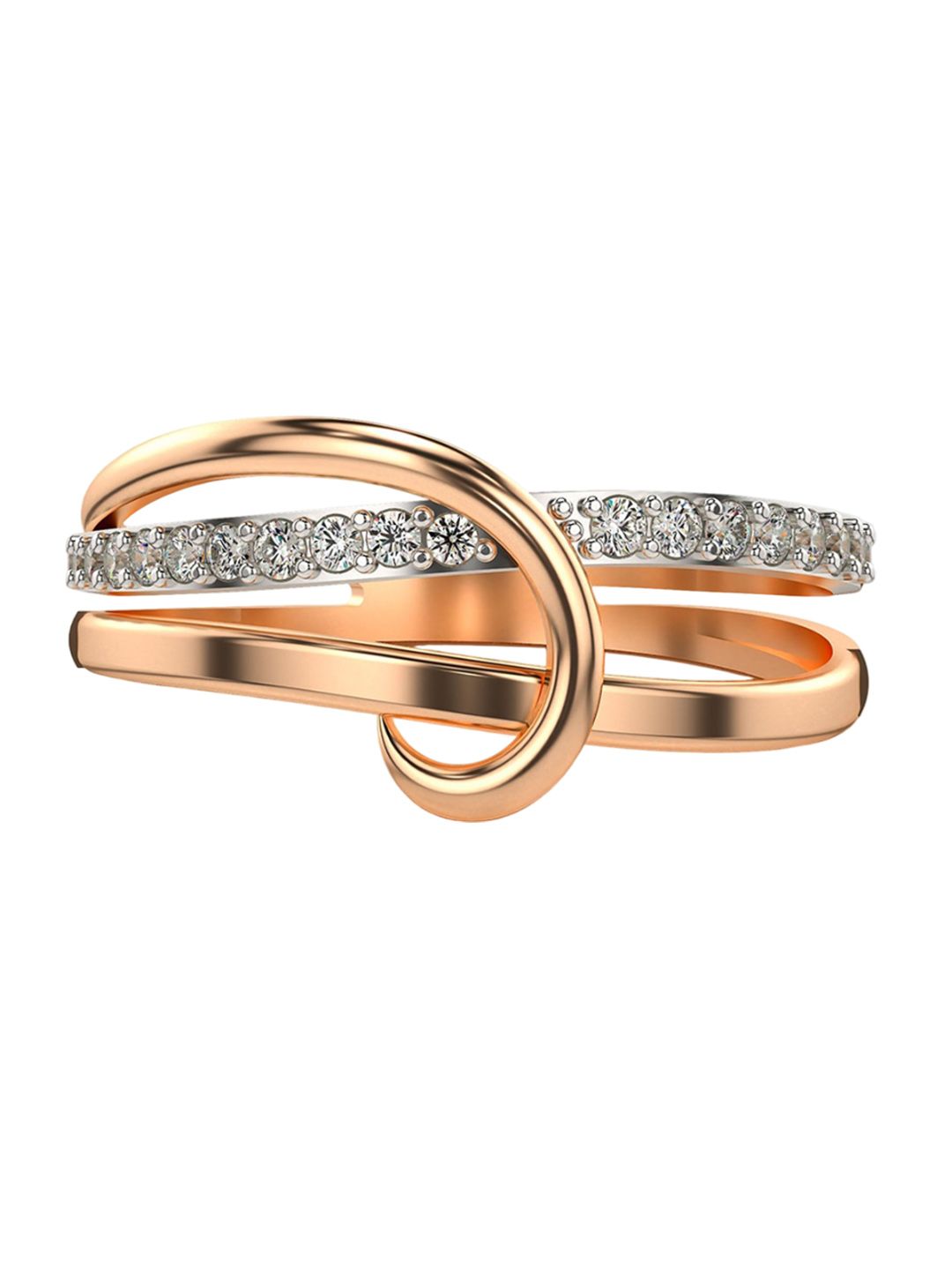 VALANOVA Women Rose Gold Ring Diamond-picture-58