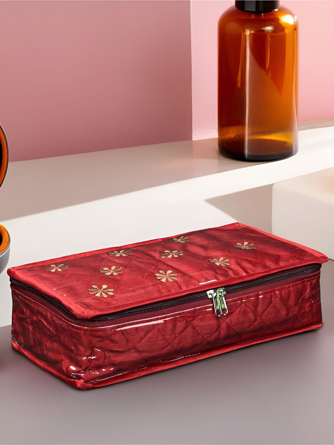 Aura Maroon Set of 1 Regular Jewellery Organiser Organisers-picture-19