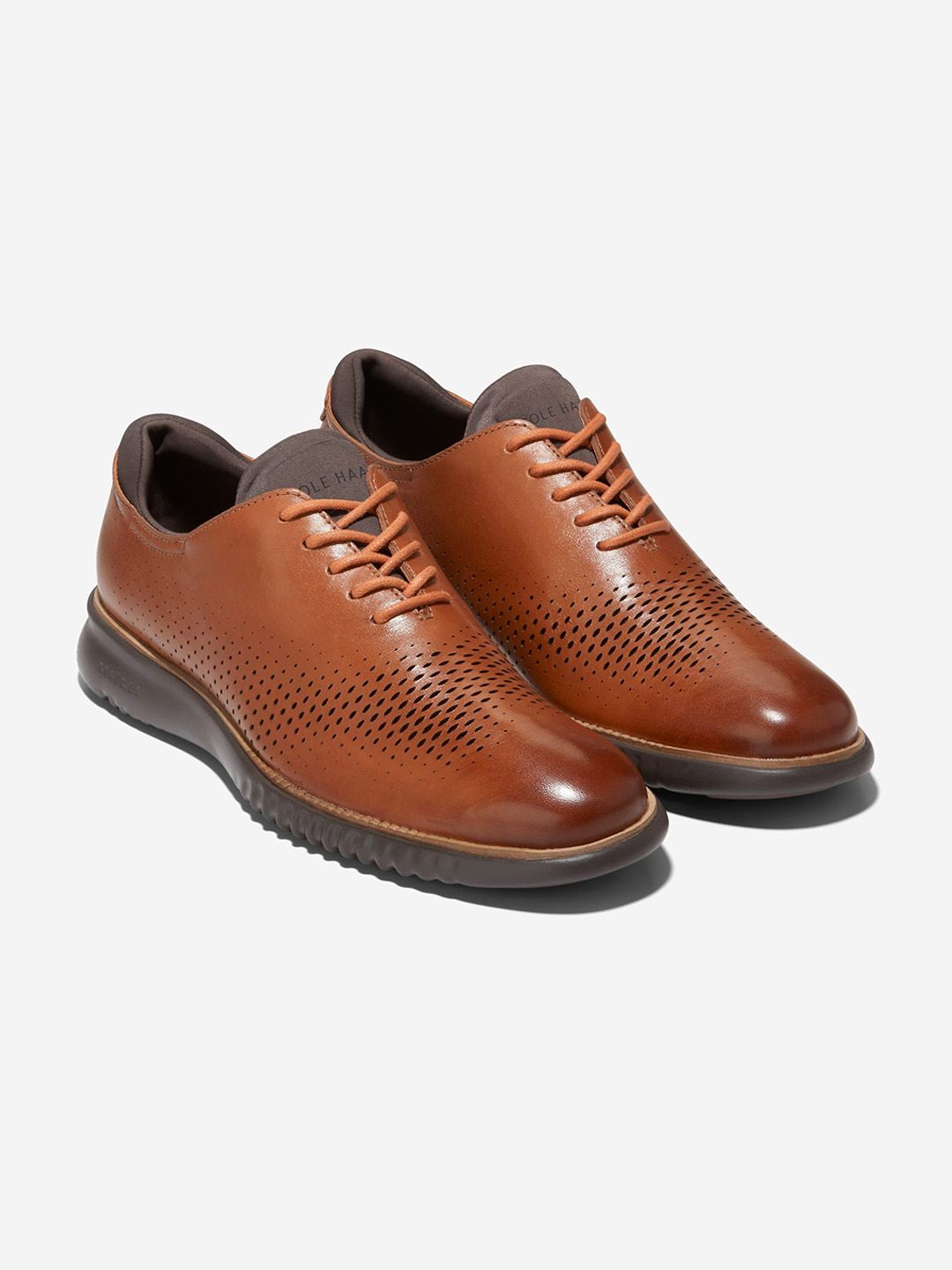 Cole Haan Men 2.ZEROGRAND LASER WINGTIP Tan Oxford Shoes-picture-39