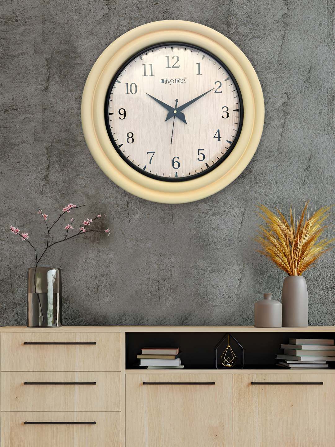 OLIVE TREE White & Black Printed Wall Clock-image-11