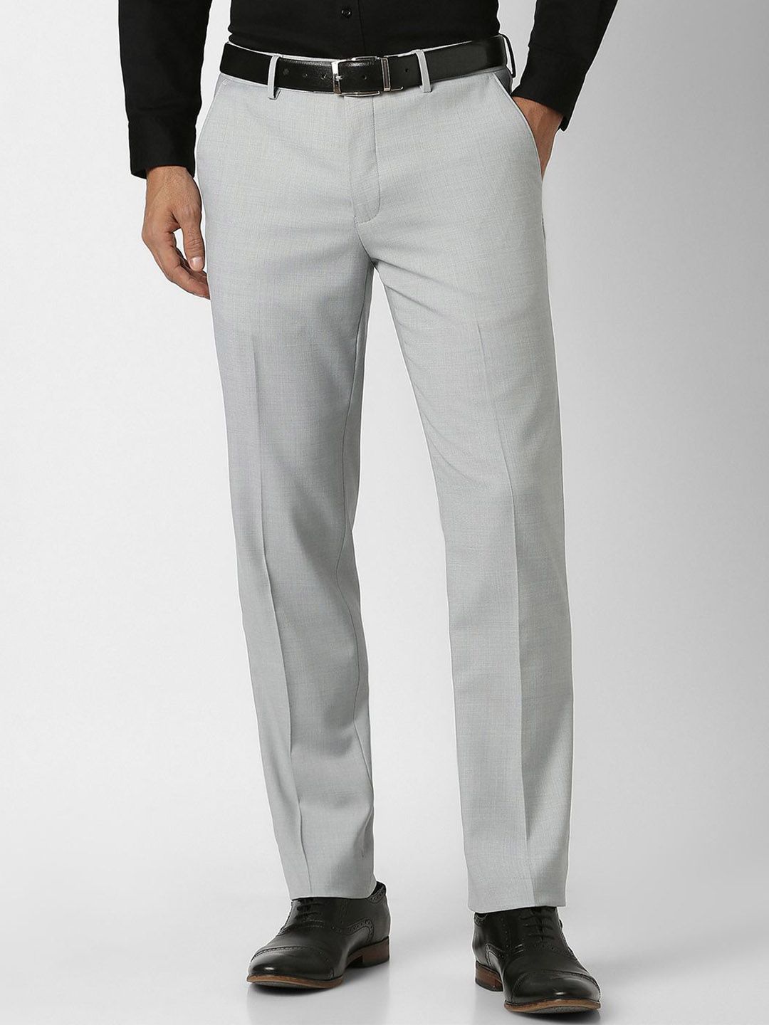 Van Heusen Men Slim Fit Formal Trousers-picture-34