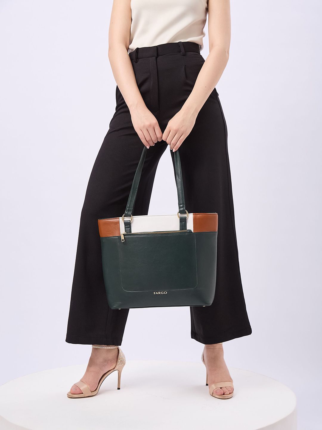 FARGO Vegan Leather Trivana Structured Tote Bag-picture-19