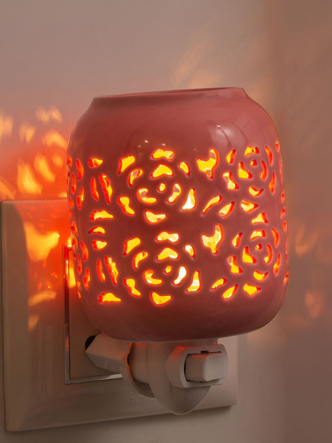 Home Centre Pink Plug-In Burner Hobart Aroma Oil Diffuser-image-2