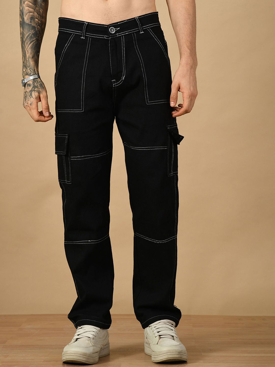 COMFITS Men Classic Straight Fit Mid-Rise Cotton Jeans-picture-32