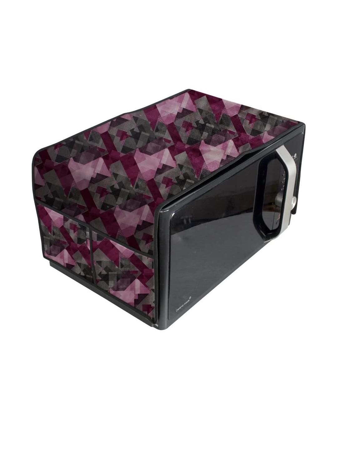 The Furnishing Tree Waterproof & Dustproof PVC Microwave Oven Top Cover with 4 Utility Pockets Chek-picture-30