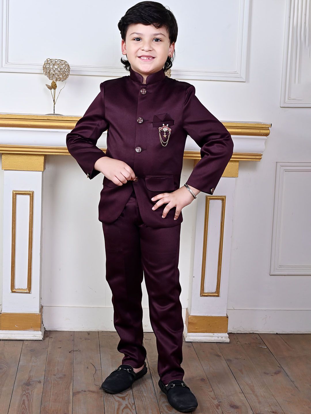 Sangria Boys Single-Breasted Jodhpuri Suit-picture-34