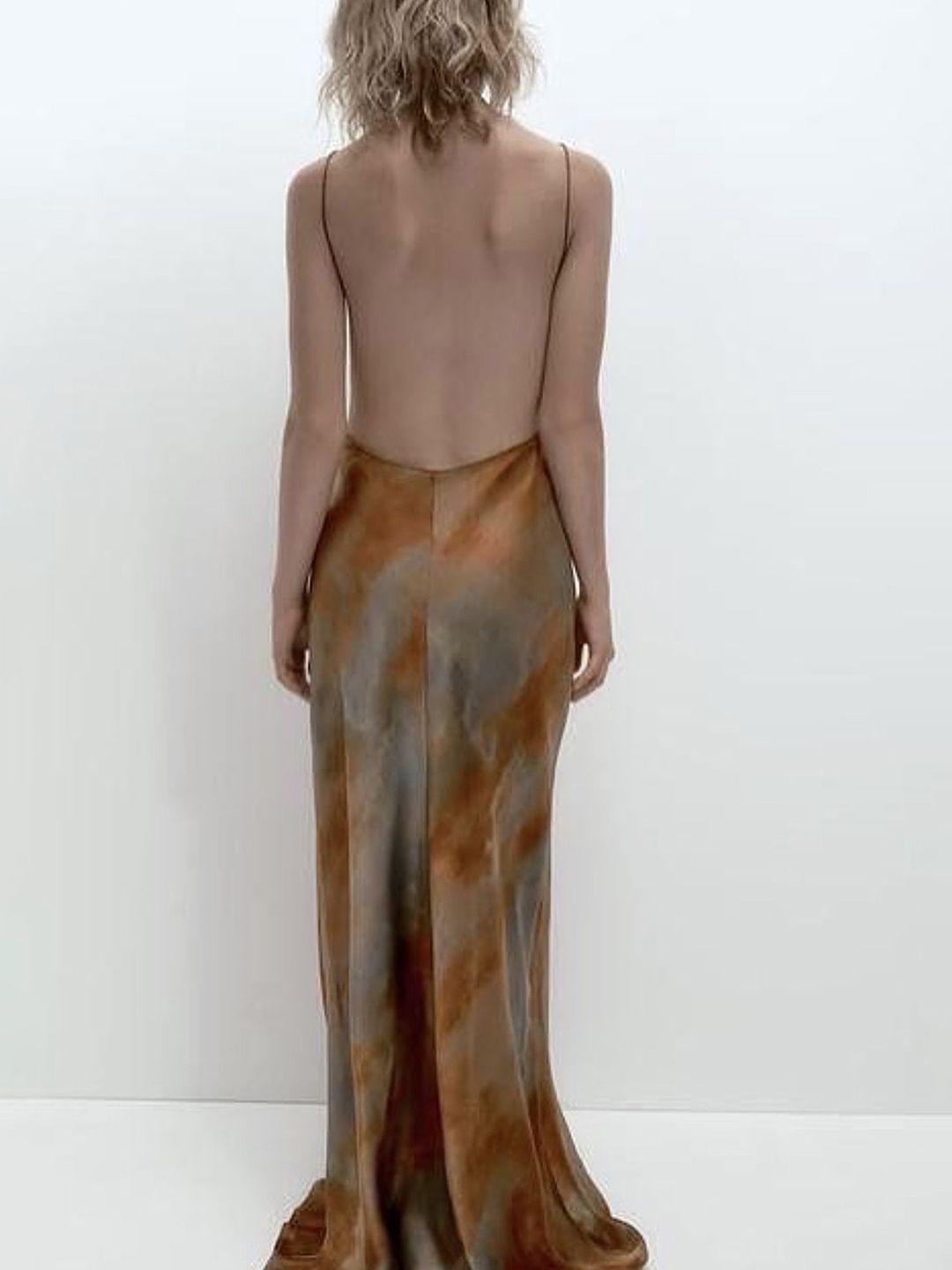 LULU & SKY Women Abstract Printed Backless Shoulder Straps Maxi Dress view 1