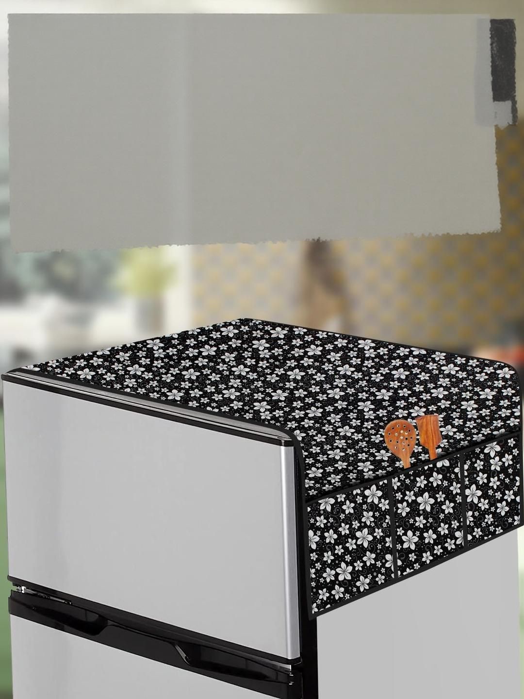 The Furnishing Tree Black Printed Refrigerator Cover-picture-37