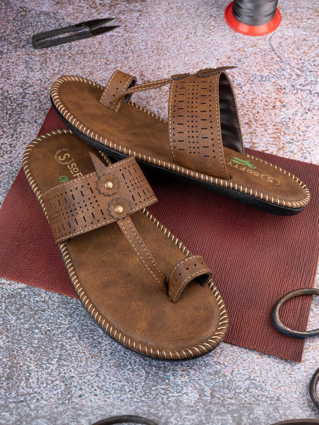 SOFTY VEGEN Men Ethnic Comfort Sandals-picture-28